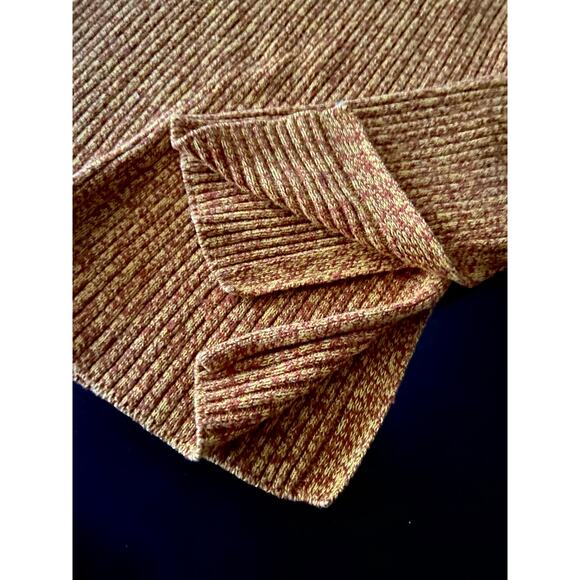 H&M Mustard Yellow/Brown Speckled Pullover Sweater sz S - Picture 6 of 13